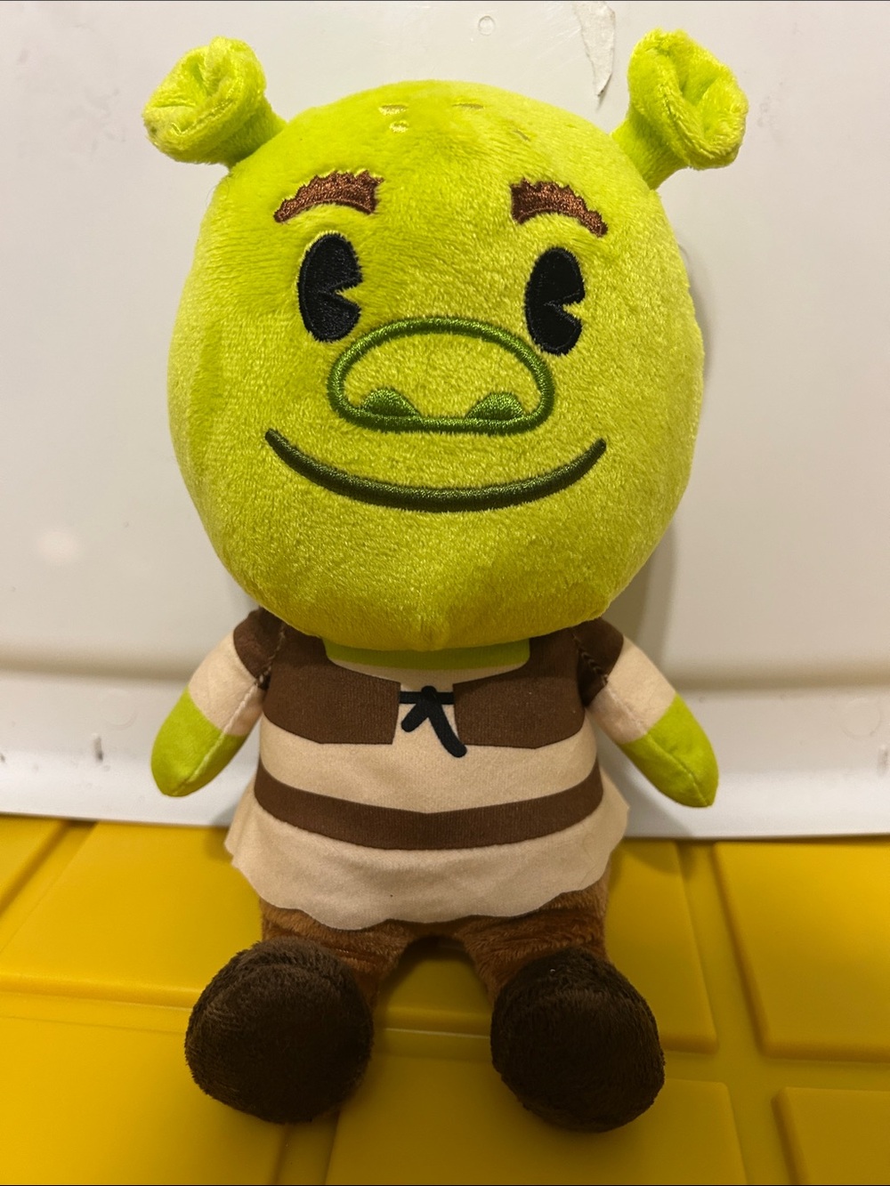 Green Shrek Plush Doll - Striped Outfit